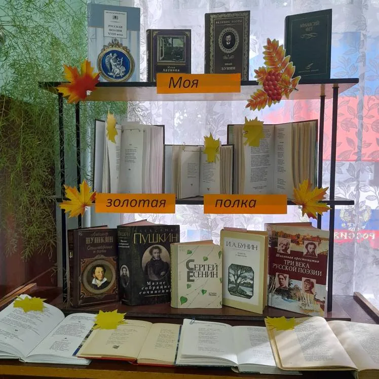 Книжная выставка " Моя золотая полка"
